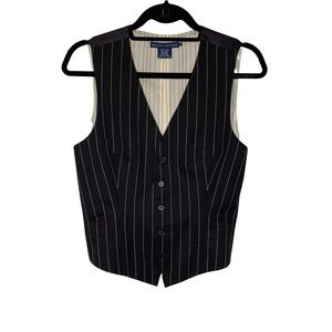 RALPH LAUREN-Black and White Pinstripe- Size 10